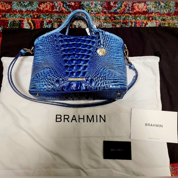BRAHMIN | Elaine Blue Shadow Melbourne Bag | *NWT* - Picture 5 of 11